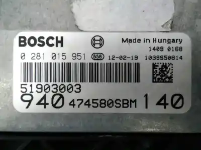 Автозапчасти б/у блок управления двигателем за alfa romeo giulietta (191) distinctive ссылки oem iam 51903003 e3-a4-8-4 0281015951 Автозапчасти б/у блок управления двигателем за alfa romeo giulietta (191) distinctive ссылки oem iam 51903003 e3-a4-8-4 0281015951