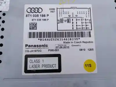 Piesă de schimb auto la mâna a doua sistem audio / cd radio casetofon pentru audi a4 avant (8k5) (2008) básico referințe oem iam 8t1057186p e2-a1-4-1 8t0919603f