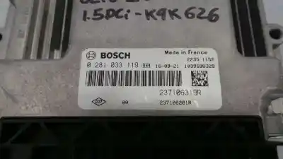 Second-hand car spare part ecu engine control for renault clio iv business oem iam references 237106319r e2-a1-43-9 0281033119