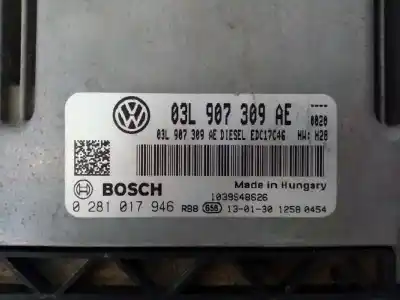 Автозапчастина б/у ебу контролер двигуна для volkswagen passat variant (365) edition bluemotion посилання на oem iam 03l907309ae e2-a1-22-7 0281017946