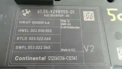Автозапчастина б/у електронний модуль для bmw serie 3 lim. (f30) 320d efficientdynamics edition посилання на oem iam 61359298959 e3-a2-34-1 