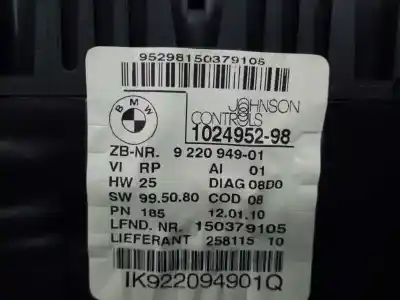 Peça sobressalente para automóvel em segunda mão quadrante por bmw serie 1 berlina (e81/e87) 118d referências oem iam 102495298 e3-a2-39-2 ik922094901q