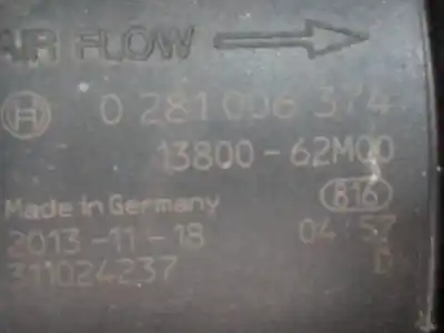 Second-hand car spare part flowmeter for suzuki sx4 gle oem iam references 1380062m00 e3-b4-18-1 0281006374