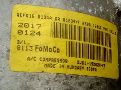 Peça sobressalente para automóvel em segunda mão compressor de ar condicionado a/a a/c por ford focus lim. trend referências oem iam dv6119d629ff p3-b3-24-1 