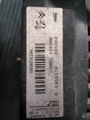 Автозапчастина б/у електро вентилятор для citroen c-elysée shine посилання на oem iam 9812028580 p2-b7-9 fs2056