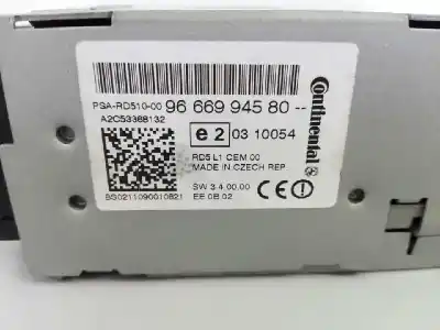 Second-hand car spare part audio system / radio cd for citroen ds4 design oem iam references 9666994580 e3-b2-30-4 00030281