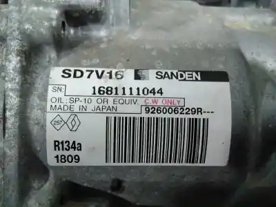 Peça sobressalente para automóvel em segunda mão compressor de ar condicionado a/a a/c por dacia sandero laureate music referências oem iam 926006229r p3-a1-3-1 1681111044