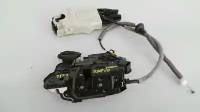 Second-hand car spare part left front door lock for skoda rapid active oem iam references 5e1837015a