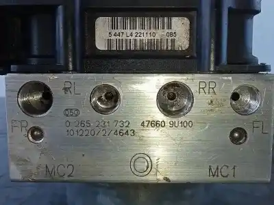 Peça sobressalente para automóvel em segunda mão abs por nissan note (e11e) tekna referências oem iam 476609u100 p3-b8-22-4 0265231732