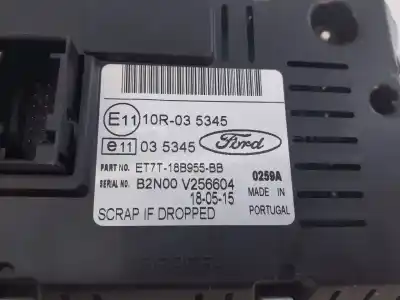 Автозапчастина б/у багатофункційний дисплей для ford fiesta (ccn) titanium посилання на oem iam et7t18b955bb e3-b3-25-1 