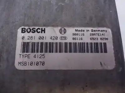 Recambio de automóvil de segunda mano de centralita motor uce para land rover freelander (ln) 2.0 turbodiesel referencias oem iam 0281001420  98011628rte141