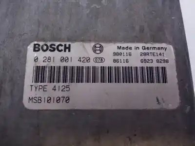 Pezzo di ricambio per auto di seconda mano centralina motore per land rover freelander (ln) 2.0 turbodiesel riferimenti oem iam 0281001420 e3-b4-9-4 msb101070