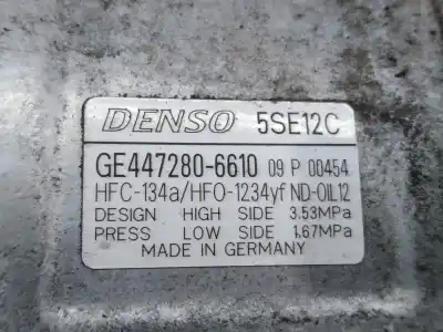 Second-hand car spare part air conditioning compressor for toyota auris active oem iam references 4472806610 p3-a2-24-2 5se12c