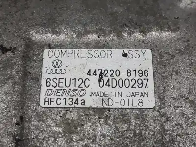 Автозапчастина б/у компресор кондиционера для audi a2 (8z) 1.6 16v fsi cat (bad) посилання на oem iam 4472208196 p3-a2-8-4 6seu12c