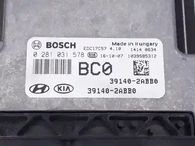 Recambio de automóvil de segunda mano de centralita motor uce para hyundai tucson essence bluedrive 2wd referencias oem iam 391402abb0  0281031578