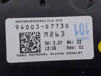 Recambio de automóvil de segunda mano de cuadro instrumentos para hyundai tucson essence bluedrive 2wd referencias oem iam 94003d7730  