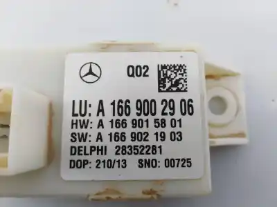 Peça sobressalente para automóvel em segunda mão módulo eletrônico por mercedes-benz clase a (w176) a 220 cdi (176.003) referências oem iam a1669002906 e3-a1-24-1 