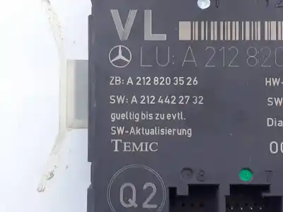 İkinci el araba yedek parçası elektronik modül için mercedes clase e (w212) lim. e 200 cdi blueefficiency (212.005) oem iam referansları a2128203526  