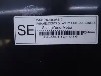 Автозапчасти б/у климат-контроль за ssangyong rexton rx 270 full ссылки oem iam 6870008510 e3-a3-18-4 