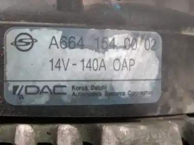 Автозапчастина б/у генератор для ssangyong rexton rx 270 full посилання на oem iam a6641540002 p3-a4-30-5 