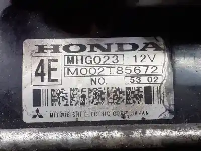 Автозапчастина б/у двигун запускається для honda cr-v (rd8) ex посилання на oem iam m002t85672 p3-b8-13-2 mhg023
