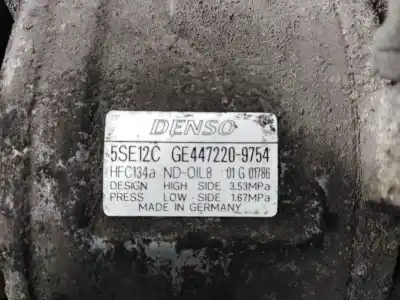 Second-hand car spare part air conditioning compressor for toyota corolla (e12) 2.0 d-4d sol berlina oem iam references 4472209754 p3-a1-33-1 