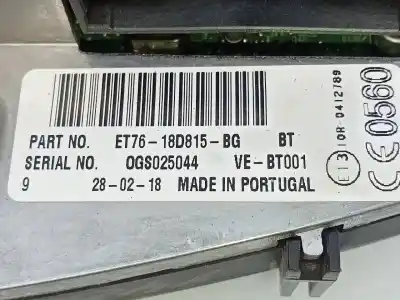 Peça sobressalente para automóvel em segunda mão sistema de áudio / rádio cd por ford transit courier combi trend referências oem iam et7618d815bg e3-b3-24-1 