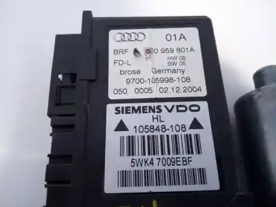 Recambio de automóvil de segunda mano de elevalunas trasero izquierdo para audi a4 avant (8e) 2.5 tdi (120kw) referencias oem iam 8e0959801a  