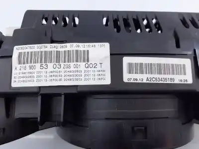 Recambio de automóvil de segunda mano de cuadro instrumentos para mercedes clase cls (w218) cls 250 cdi be (218.303) referencias oem iam a2189005303  a2c82047600