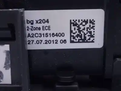 Recambio de automóvil de segunda mano de mando climatizador para mercedes clase cls (w218) cls 250 cdi be (218.303) referencias oem iam a2049005805 e3-a1-8-1 a2c31516400