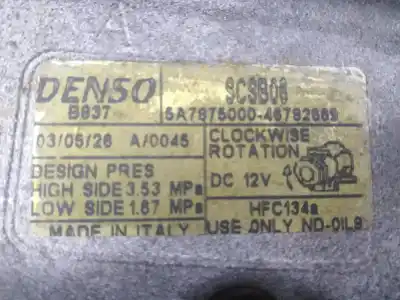 Recambio de automóvil de segunda mano de compresor aire acondicionado para fiat panda (169) 1.2 cat referencias oem iam 5a7875000  46782669