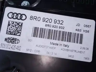 Second-hand car spare part dashboard for audi q5 (8r) 2.0 tdi quattro (140kw) oem iam references 8r0920932 e2-a1-18-6 503002425432