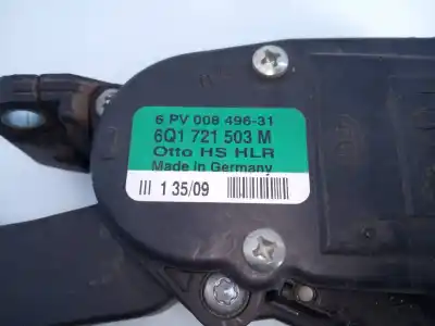 Автозапчастина б/у педаль акселератора для seat ibiza (6j5) reference посилання на oem iam 6q1721503m e2-a1-22-3 6pv00849631