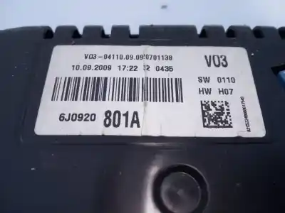 Автозапчастина б/у панель інструментів для seat ibiza (6j5) reference посилання на oem iam 6j0920801a e2-a1-22-3 