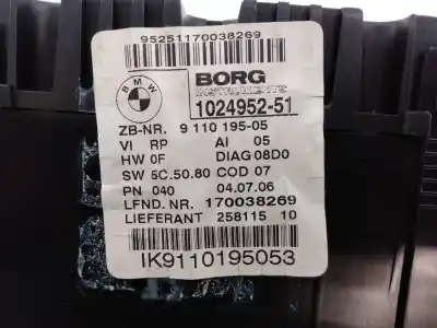Peça sobressalente para automóvel em segunda mão quadrante por bmw serie 1 berlina (e81/e87) 120d referências oem iam 911019505 e3-a2-35-3 1024952