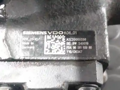 Автозапчасти б/у тнвд насос за peugeot 407 2.0 16v hdi cat (rhr / dw10bted4) ссылки oem iam a2c20000598 p1-a3-38 