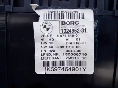 Second-hand car spare part dashboard for bmw serie 1 berlina (e81/e87) 118d oem iam references 697464901 e3-a2-39-3 102495231