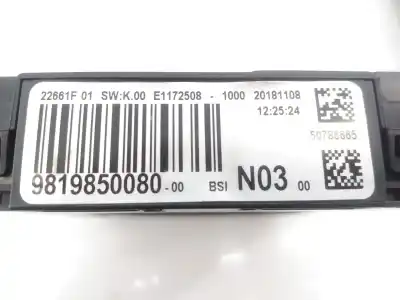 Автозапчасти б/у блок реле/предохранителей за peugeot 208 (p2) allure ссылки oem iam 9819850080 e3-b2-45-2 