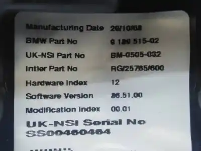 Second-hand car spare part dashboard for bmw mini (r56) cooper d oem iam references 913951502 e3-a2-51-4 bm0505032