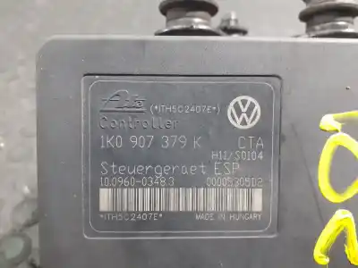 Pièce détachée automobile d'occasion abs (système anti-blocage des roues) pour audi a3 (8p) 1.9 tdi références oem iam 1k0614517h p3-a8-4-4 1k0907379k