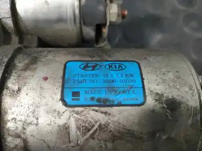 Peça sobressalente para automóvel em segunda mão motor de arranque por kia rio (yb) drive referências oem iam 3610003bb0 p3-b7-3-2 