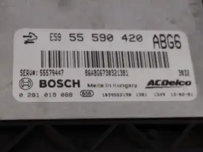 Pièce détachée automobile d'occasion calculateur moteur ecu pour opel insignia berlina 2.0 selective références oem iam 55590420 e3-a5-17-4 0281019088