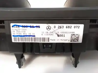 Peça sobressalente para automóvel em segunda mão quadrante por mercedes-benz clase m (w166) ml 350 bluetec (166.004) referências oem iam a1669005903 e3-a1-2-7 0263682072