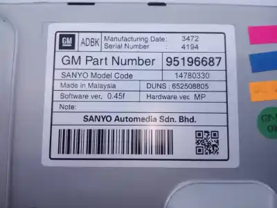 Peça sobressalente para automóvel em segunda mão módulo / sistema de navegação gps por opel insignia berlina 2.0 selective referências oem iam 20997887 e3-a5-14-2 95196687