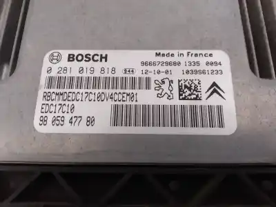 Second-hand car spare part ecu engine control for citroen c3 selection oem iam references 0281019818 e3-b2-31-1 9805947780