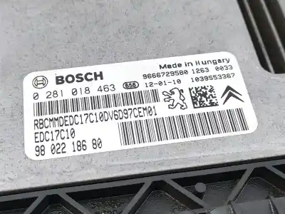 Second-hand car spare part ecu engine control for citroen c3 exclusive oem iam references 9666729580 e3-b2-34-1 0281018463