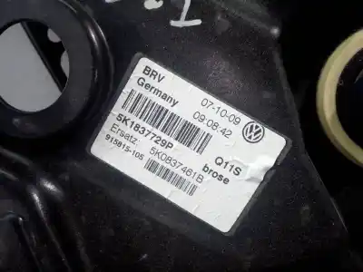 Second-hand car spare part driver left window regulator for volkswagen golf vi (5k1) sport oem iam references 5k1837729p p2-b3-8 