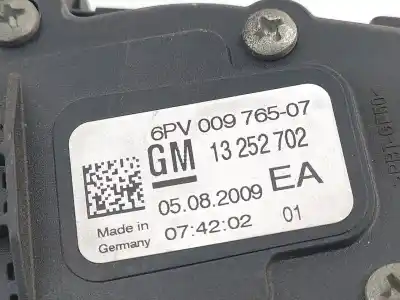 Автозапчастина б/у педаль акселератора для opel astra j lim. cosmo посилання на oem iam 13252702 e3-a5-19-3 6pv00976507