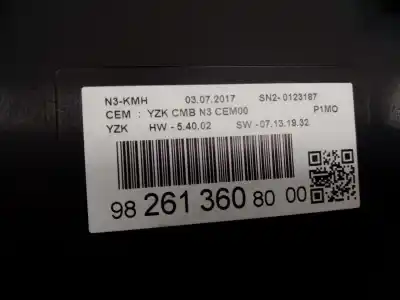 Автозапчастина б/у панель інструментів для opel crossland x excellence посилання на oem iam 9826136080 e3-a5-25-4 