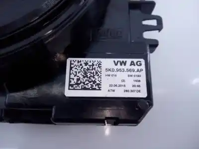 Pièce détachée automobile d'occasion contacteur tournant d'airbag pour volkswagen tiguan (5n2) r-line bluemotion références oem iam   